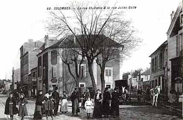 Colombes rue St Denis .rue Julien Gallé