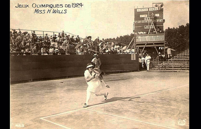Colombes jeux 1924 tennis Helen Wills