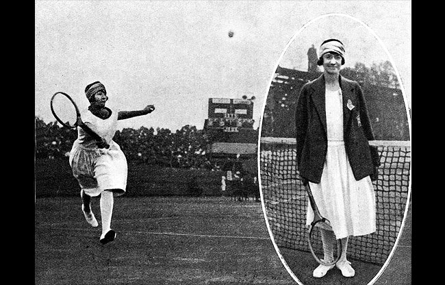 Colombes jeux 1924 :tennis Kitty McKane.
