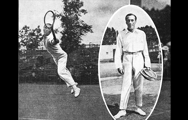 Colombes jeux 1924 :tennis Umberto Luigi De Morpurgo.