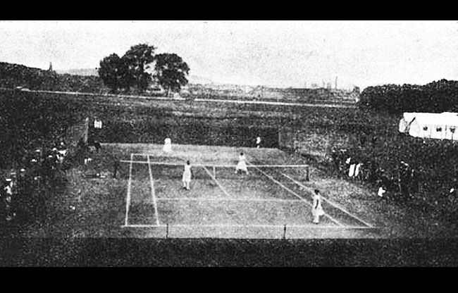 Colombes jeux 1924 :  tennis courts annexes.