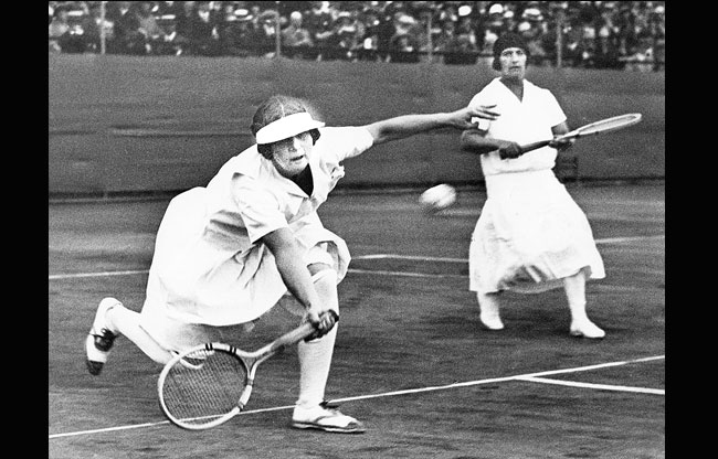 Colombes jeux 1924 :   tennis double dame.