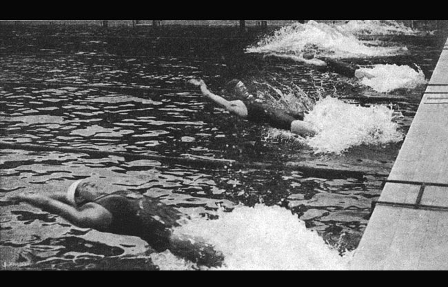 Colombes jeux 1924: natation 100m dos 