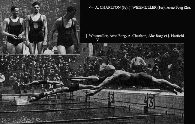 Colombes jeux 1924: Natation:  400m libre