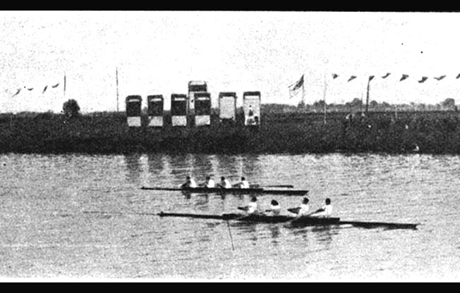 Colombes jeux 1924 :Aviron Quatre Rameurs sans barreur