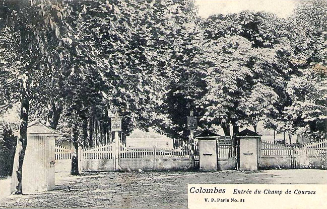 Colombes entree du champ de courses