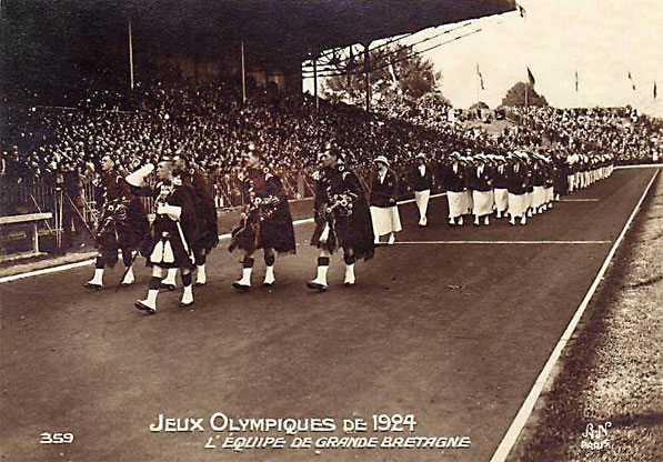 Colombes Défilé de la Grande Bretagne 1924.