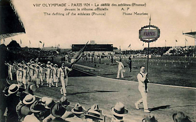 Colombes Défilé de la France 1924. 