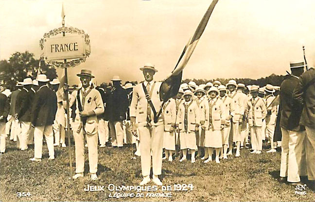 Colombes Défilé de la France 1924. 