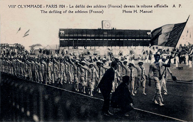 Colombes Défilé de la France 1924. 
