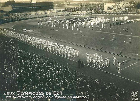 Colombes Défilé de la France 1924. 