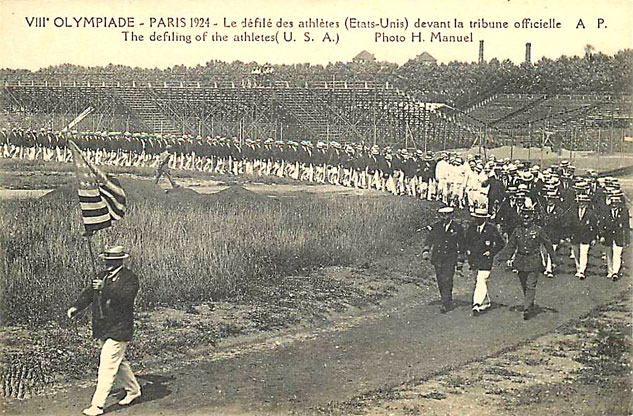 Colombes Défilé des USA 1924. 