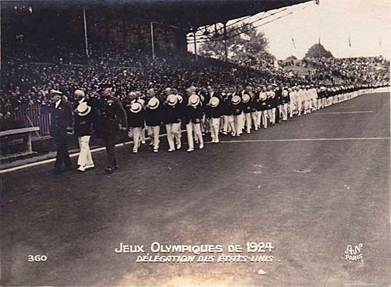 Colombes Défilé des USA 1924.