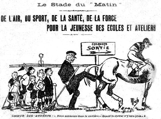 fin des courses à Colombes 