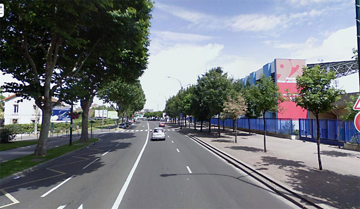 Colombes le stade rue Paul Bert actuelle