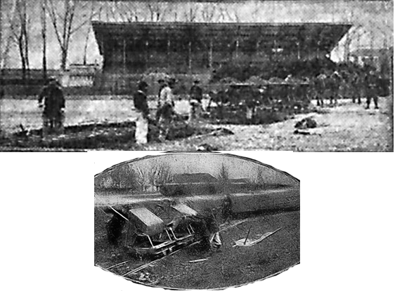 Colombes: le stade du MATIN, les travaux