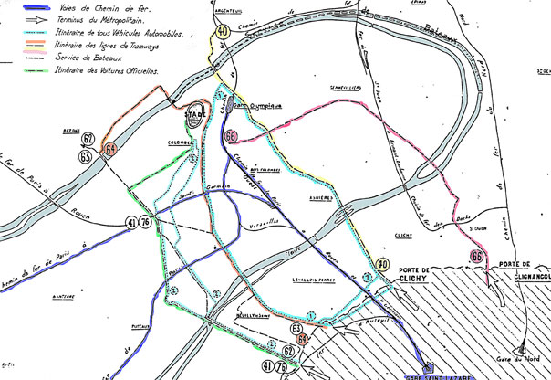 Colombes transports olympiques