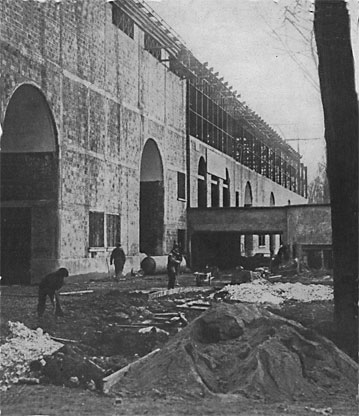 Colombes Entrée du stade en construction