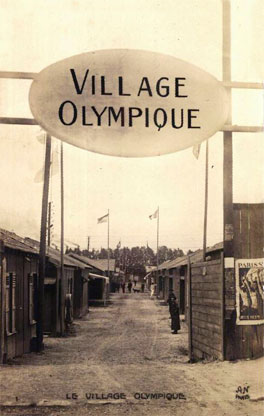 Colombes entrée du village Olympique