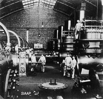 6 pompes fives lille de l'usine B 1902