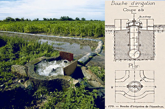 Bouche d'irrigation d'épandage