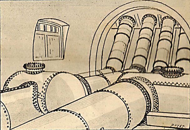 départ de l'aqueduc à Argenteuil