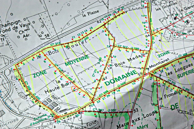 Plan d'irrigation de la haute borne