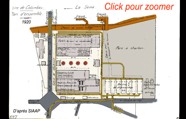 Plan de l'usine des eaux 