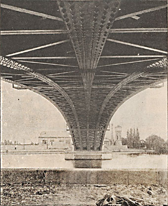 Colombes  dessous du pont depuis Argenteuil