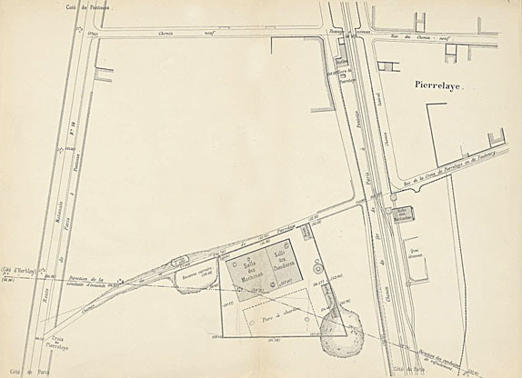 Carte de l'usine de Pierrelaye